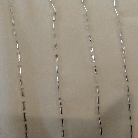 Gentle Fawn Flapper Girl beaded dress beige Great Gatsby NWT ivory prom retro - Picture 6 of 10